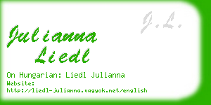 julianna liedl business card